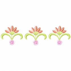 Flowers And Tree Embroidery Design 3 Flowers And Tree Embroidery Design 3